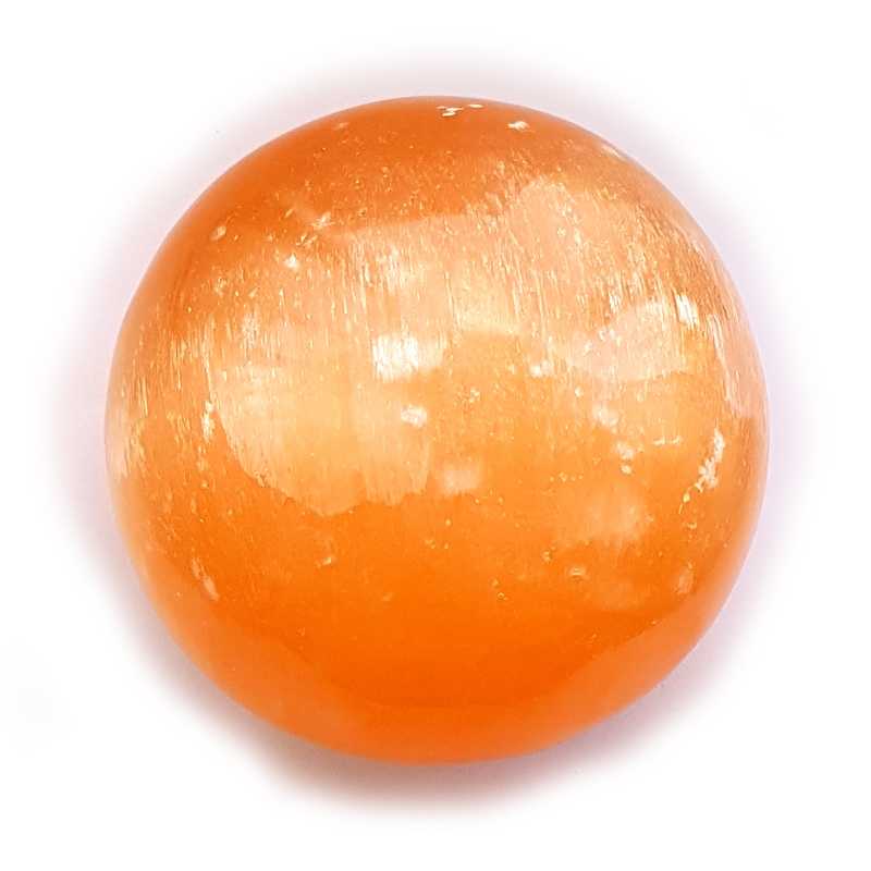 Orangen Calcit Kugel kleiner